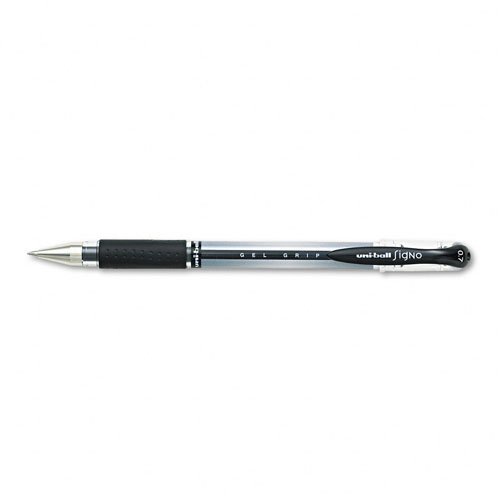 Bolígrafo uni-ball Signo Gel Grip Roller 0.70 mm Negro miniatura 1