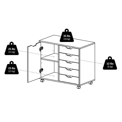 Image of Winsome cabinets Wood Halifax Storage /Organization, Black
