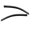 Lightronic Extra Durable Outside-Mount Auto Vent Window Visor, Fits 2012-2015 Honda Civic Coupe (2-Doors), UV Protection Rain Guard, Original Wind Deflector, No-Drill Easy Install, Dark Smoke, 2-Pcs