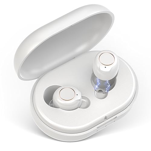 充電式 集音器 小型超軽量 高感度集音器 ワイヤレス 耳穴式 操作簡単 USB充電 高齢者用 音質良い 片耳使用可能 両親 母の日 父の日 敬老の日 プレゼント (ホワイト2)