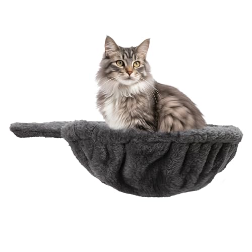 Hamaca de árbol grande para gato/accesorios de cama, un accesorio acogedor y profundo de piezas de repuesto para cesta | Accesorios complementarios en diseño de tamaño Queen para torre de gatos