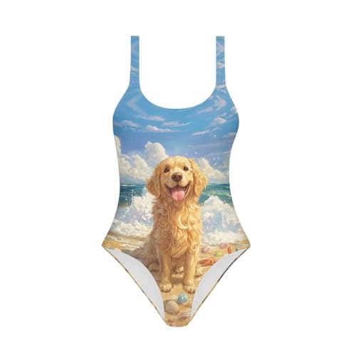 Image of Uourmeti Girls' One-Piece Swimwear Halter Bathing Suit Big Kids Summer Beach Swim Suits Swimming Wear