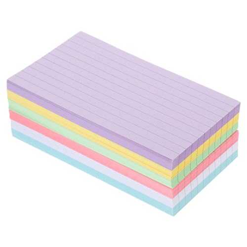 TEHAUX 300 Folhas De Cartões De Índice Governados Cartões De Índice Coloridos Cartões De Nota Colori