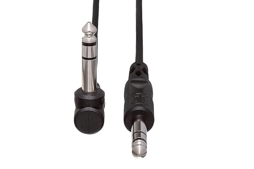Hosa CSS-110R 1/4 Inch TRS to Right-angle 1/4 Inch TRS Balanced Interconnect Cable, 10 Feet - Thumbnail 3