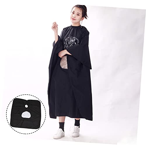 VILLCASE 3 Pçs Xale Preto Xale Masculino Xampu Capa De Náilon Para Salão De Cabeleireiro Capa De Cab