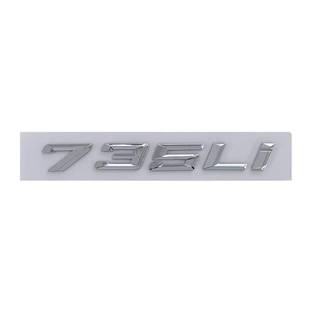 YTQMoreBNZ YYDStes ABS Car Sticker Trunk Emblem Badge Fender Side Decals Compatible With BMW 520Li 528Li 530Li 730Li 740Li 750Li