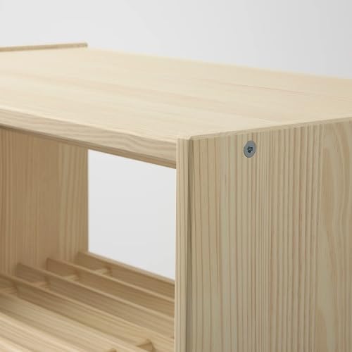 Amazon.co.jp: IKEA イケア ベンチ 靴収納付き パイン材 60x35x45 cm 