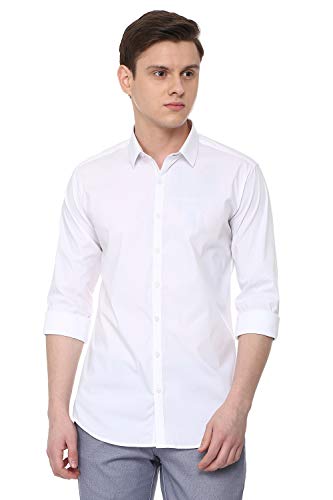 Image of Van Heusen Men's Solid Slim Fit Casual Shirt