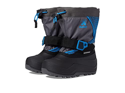 Kamik Boy's Snowfall P (Toddler/Little Kid/Big Kid) Charcoal/Blue Kamik Boy's Snowfall P (Toddler/Little Kid/Big Kid) Charcoal/Blue