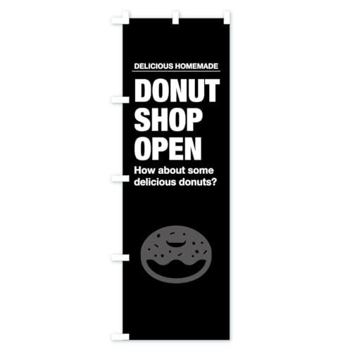 �̂ڂ�� �h�[�i�c�V���b�v�c�ƒ��EDONUTSHOPOPEN�E�p�� �n�[�t30x90cm ���`�` KC6R_CH �O�b�Y�v��/GoodsPro