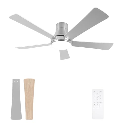 SODSEA 52 Inch Outdoor Ceiling Fan with Light and Remote,