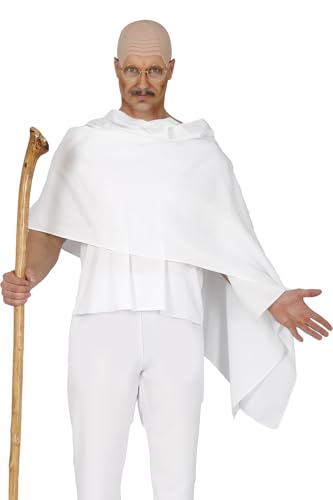 FIESTAS GUIRCA | Calva in Lattice Naturale (Taglia Unica) - Protesi per Costume da Monaco, Frate o Sacerdote - Accessorio Unisex per Feste in Maschera ed Eventi Religiosi - Adulto - Naturale