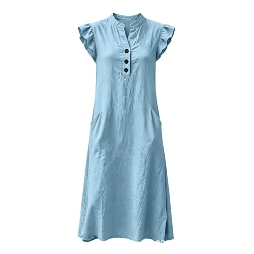 Robe longue d'été décontractée à poches pour balade - 2