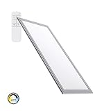 Dimensiones: 1195x595x10 mm Panel LED Regulable Tª Color Seleccionable 120x60cm 60W 5400lm Marco Plata Seleccionable (Cálido-Neutro-Frío)