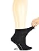 Yomandamor Women's Non-binding Bamboo Flat Knit Ankle Casual/Diabetic Socks with Seamless Toe,5 Pairs L size