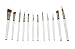 12 Gold Taklon Clear Acrylic Handle Art, Craft, Hobby Paint Brushes, Short Handles, New