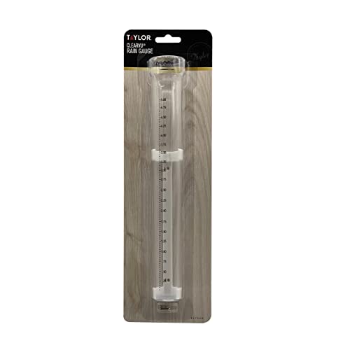 Taylor Clearvu 5" Capacity Rain Gauge With Post Mounting Bracket #TOP5