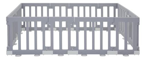 Edu�play �x�r�[�T�[�N�� Woody baby room ���t�� �g�ݗ��ĊȒP �A�����W�\ (232×140×63cm, GRAY)