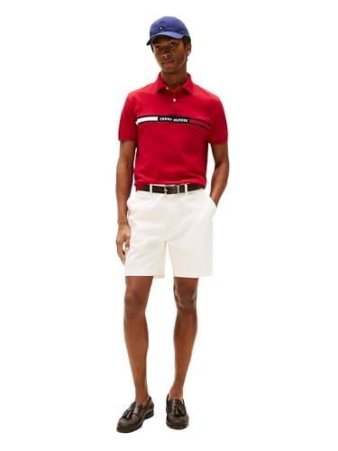 Tommy Hilfiger Men's Short Sleeve Casual Polo Shirts in Regular Fit with Chest Logo Designs3