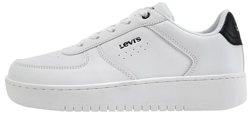 Levi's New Union Normal Lace Sneaker, Brilliant White, 36 EU