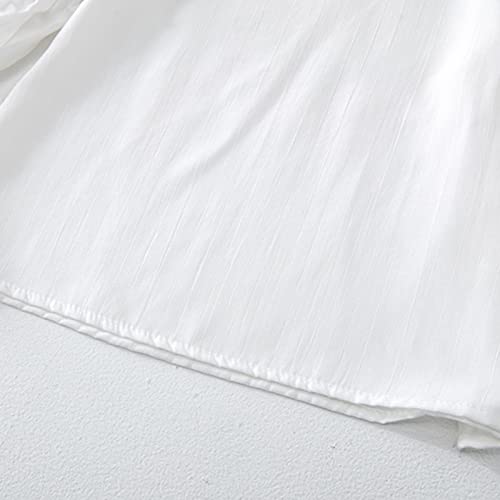 Conjunto de 2 peças de roupas para bebês de manga comprida para meninas, blusas sólidas + saia com a