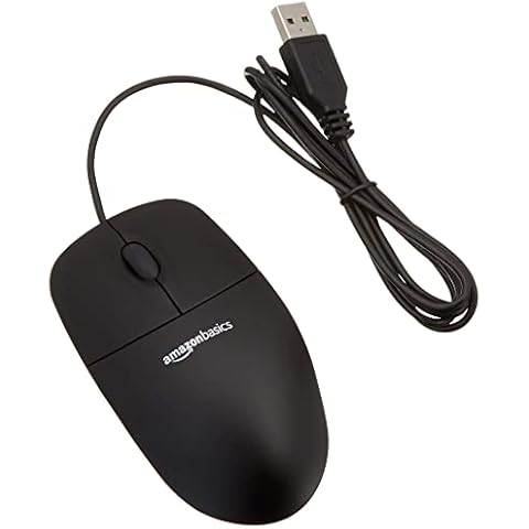 Amazon Basics - Optische Maus mit 3 Tasten und USB-Anschluss Cover