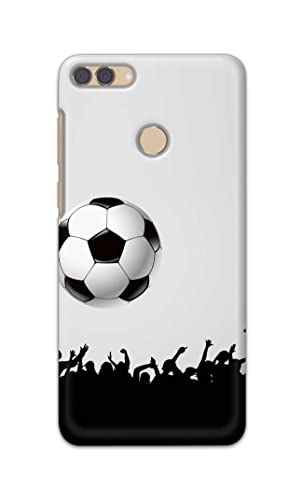 Image of Printed Hard Back Cover Case for Huawei Y9 2018 Back Cover (Football Icon) -1302