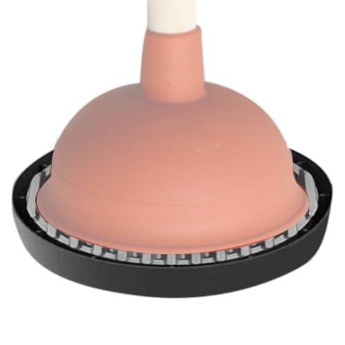 Plunger Tray - Runde Plunger Trockenmatte, Badezimmerständer Halter mit rutschfester Unterseite, Wasserverdunstungspad für Toilettenboden, Küchenspüle, hygienischer Organizer für Reinigungswerkzeuge