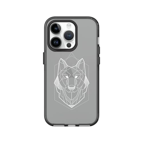 Coque antichoc iPhone 14 Pro transparente noire ultra résistante aux rayures