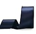 YAMA Double Face Satin Ribbon - 2 Inch 25 Yards for Gift Wrapping Ribbons Roll, Navy