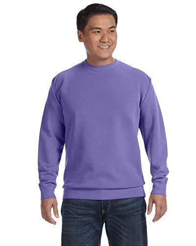 Comfort Colors Men Crewneck Sweatshirt, Style 1566 Lilac