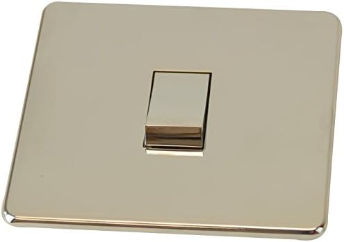 CRABTREE 7170/HPC 1 GANG LIGHT SWITCH, POLISHED CHROME