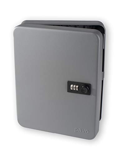 Pavo-Schlüsselkasten fuer 36 schlüssel mit Zahlenschloss, Maße: 8 x 24 x...