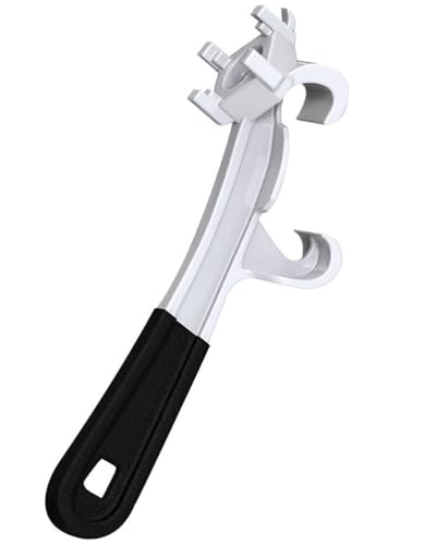 XIUCAI Clé Multifonction, Outil d'Ouverture de Couvercle de Seau Robust, Ouvreur à Levier à Prise Large en Alliage d'Aluminium, pour Fûts Plastiques Scellés de Peinture,Wrench