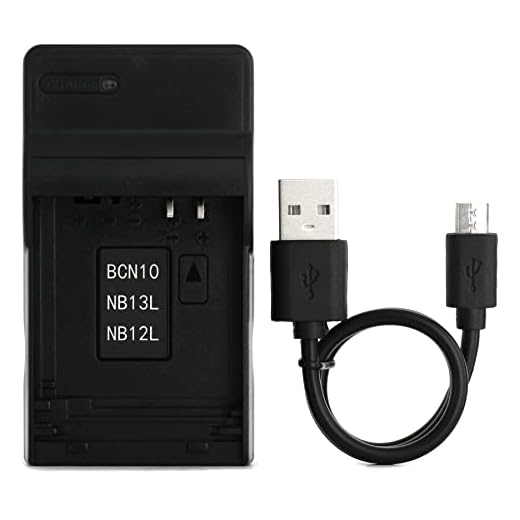 NB-12L USB Laddare för Canon Legria mini X, Mini X, PowerShot G1X Mark II, PowerShot N100 Kamera och Mer