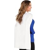 White Cape Costume for Kids and Adults - One Size Fits Most (1 Count) - Great For Party Dress-Up - Superhero & Halloween Capes