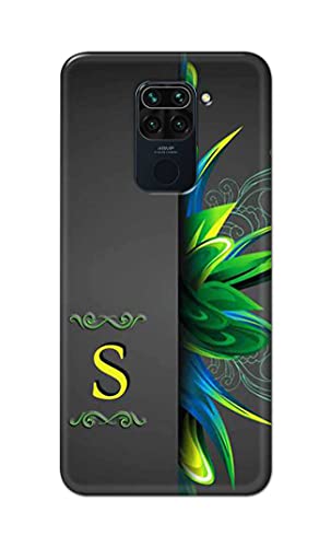 Image of Name II Initial II Letter Alphabet S Hard Back Case Cover for Redmi Note 9 (6.53 inch) / Redmi 10X (4G) (6.53 inch) Back Cover -(J5) VNS2222