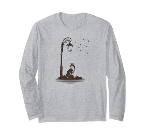 Cute Wild Red Fox Wildlife Street Lamp Stars ����T�V���c