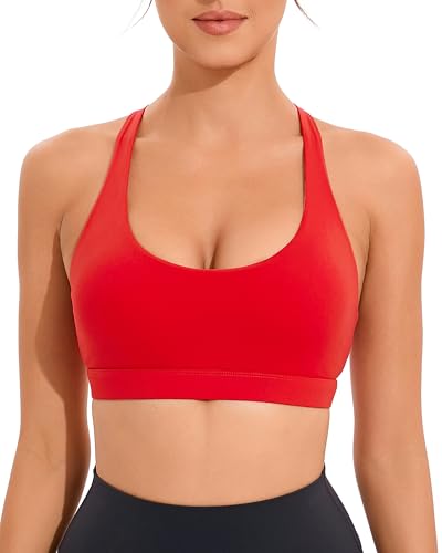 Sports Bras for Women, Medium-High Support Strappy Padded Running Sports Bras with Removable Cups3