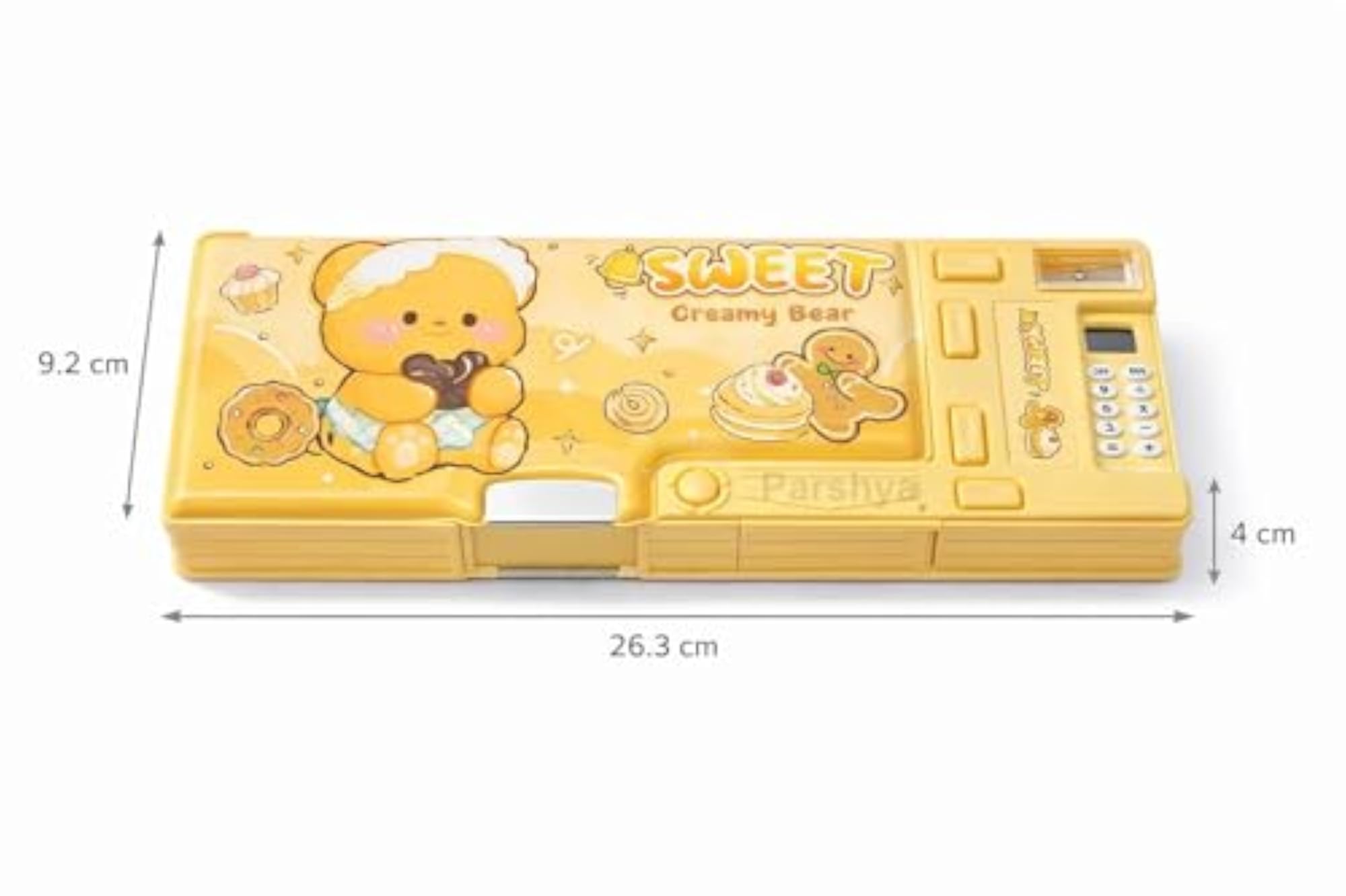 Plastic Multifunctional School Pencil Box with Calculator