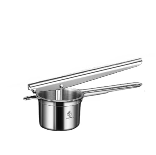 Tuyiutm 野菜脱水機 野菜果物絞り器 野菜水切り器 ステンレス鋼 手押し式 握りやすい 省力 環境に優しい 使いやすい 家庭用 業務用 料理ツール 水切りできる (Small)