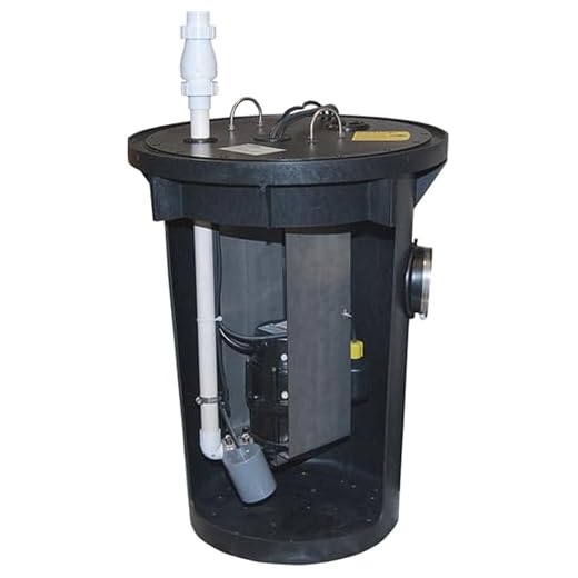 Zoeller 915-0005 1/2 HP The Shark Residential Sewage Grinder System with 18-Inch Basin