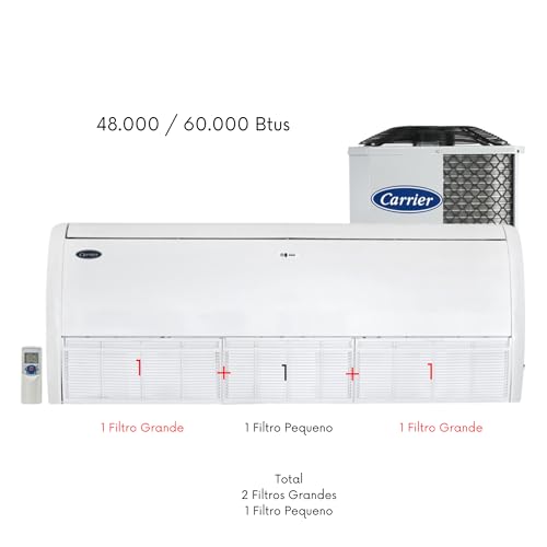 Kit 3 Filtros Tela Protetora Para Ar Condicionado Split Piso Teto Carrier Space 48.000 E 60.000 Btuh