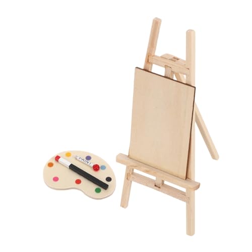 LALAFINA ミニイーゼルスタンド ミニ卓上イーゼル ミニハウスの装飾 ミニハウスアクセサリー ミニウッドディスプレイイーゼル ミニチュアイ