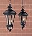 Feiss-Four Light Black Hanging Lantern-OL1911BK