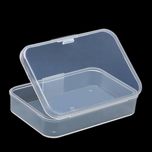 Image of 12Pcs Rectangular Mini Plastic Storage Containers (3.46 x 2.28 x 0.79 inch), Small Plastic Clear Beads Storage Containers Box for Beads, Small Items etc