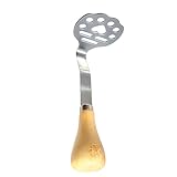 Wooden-handled potato masher,Mini Avocado Masher，Small...