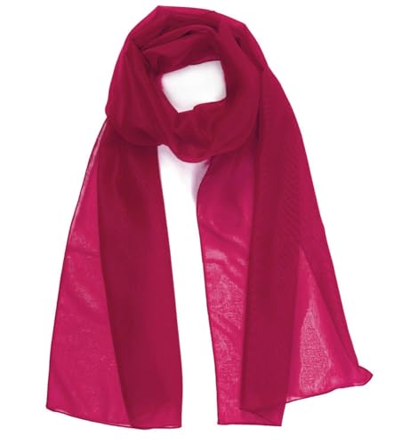 HAT YOU Pañuelo de gasa para mujer, de verano, de gasa, para primavera y verano, para todo el año, fabricado en Italia, Cyclamen 80 x 200, Talla única