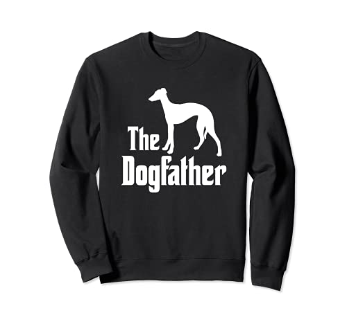 The Dogfather - funny dog gift, funny Greyhound Sweatshirt, Black