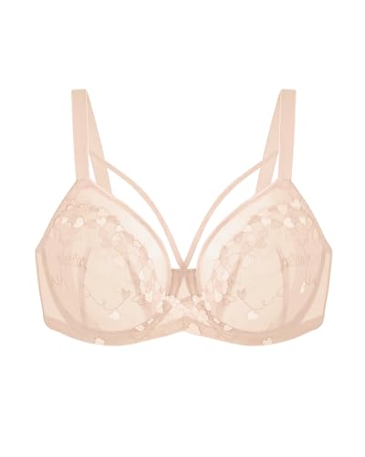 Image of HSIA Minimizer Bras for Women Full Coverage, Unlined Lace Sexy Plus Size Underwire Bra for Large Breasts